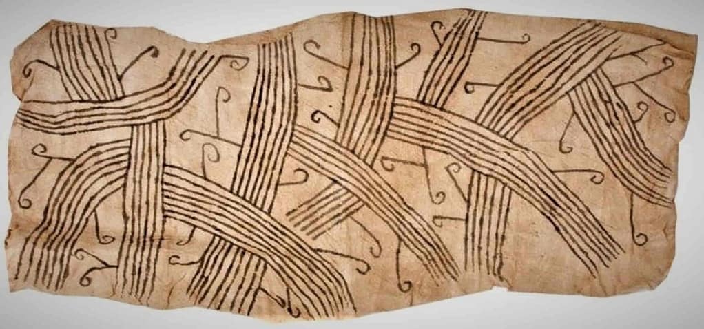 Tejido de pasta de madera de los Mbuti Efé de Ituri