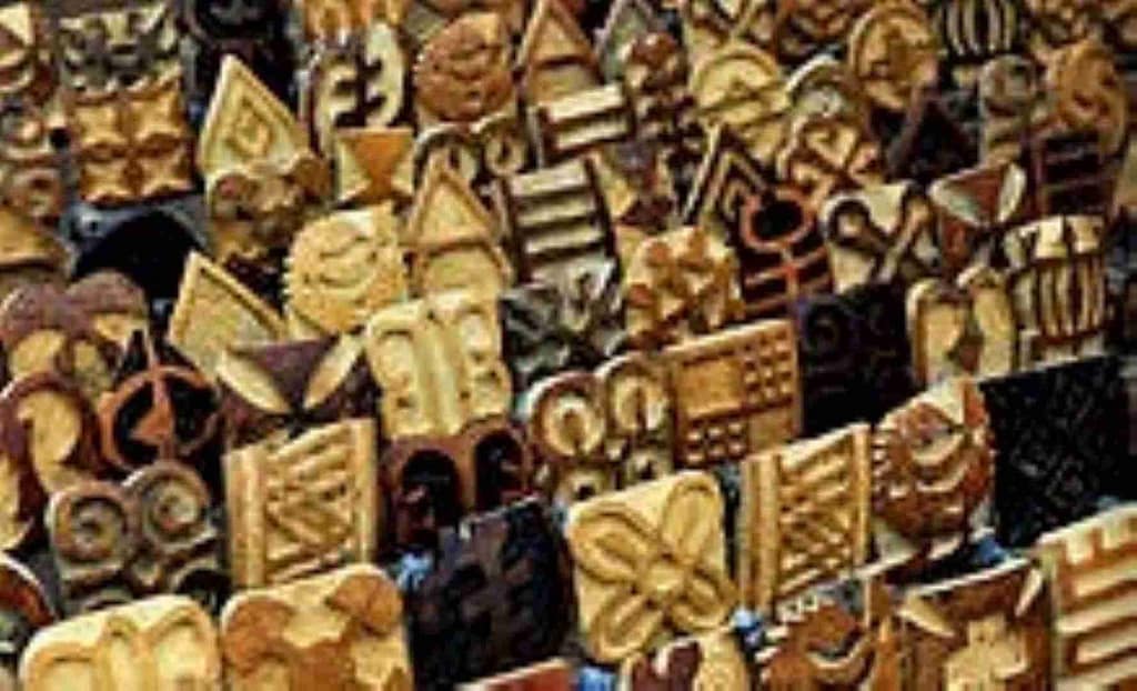 Colección de sellos adinkra