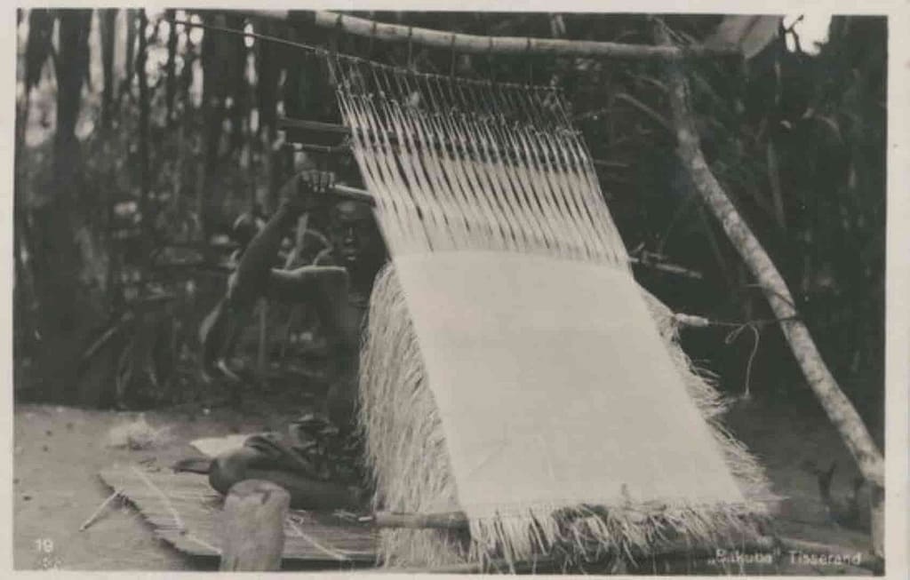 Telar kongo foto inicios siglo XX