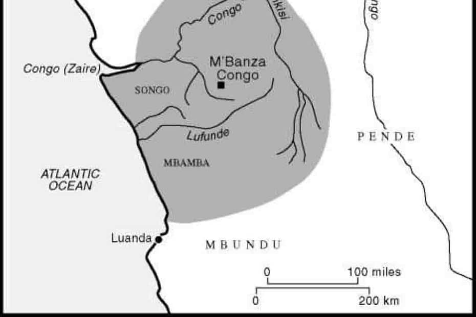 Ubicación de los Kongo